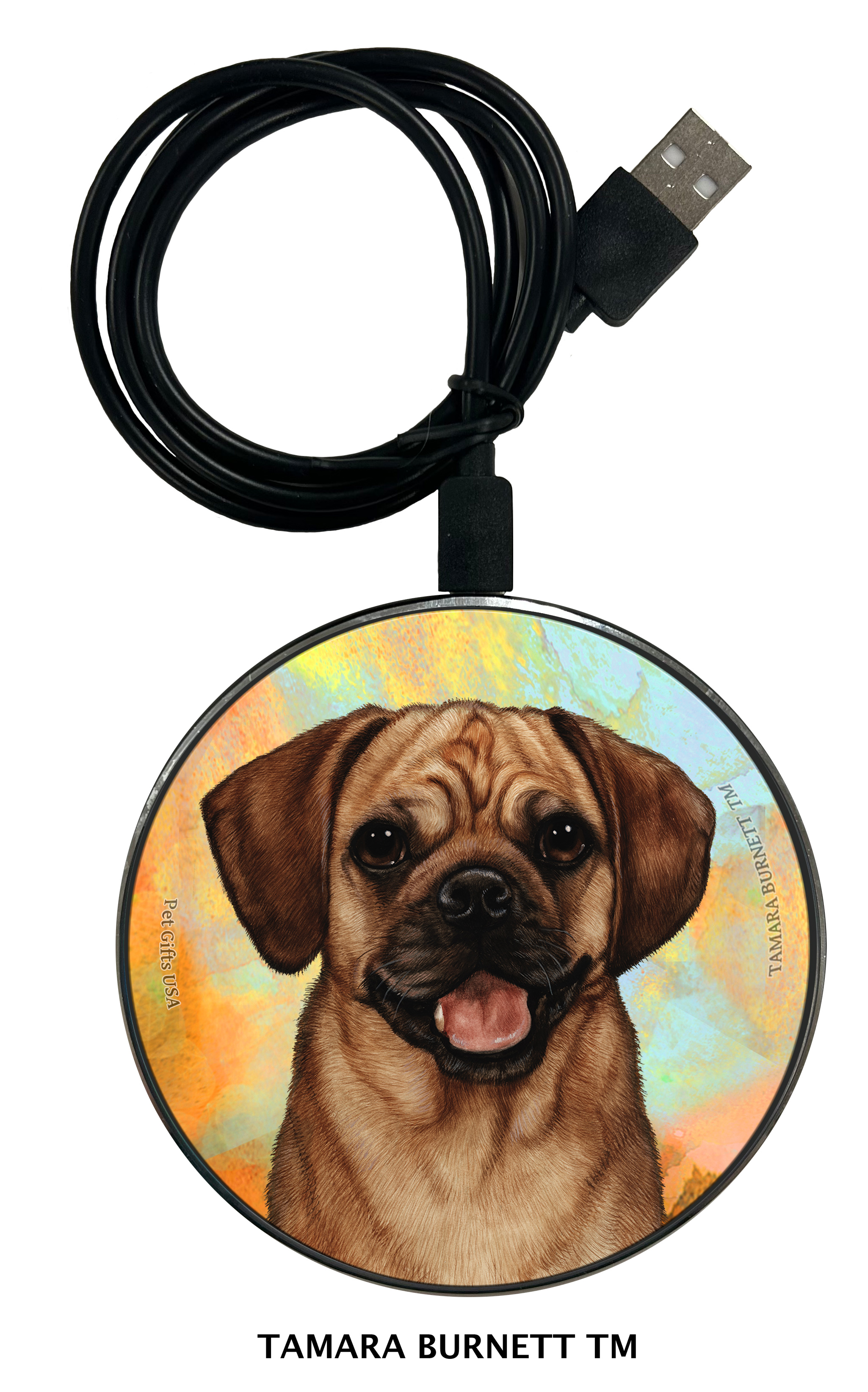 Puggle Fawn - Zoomies Phone Charger image